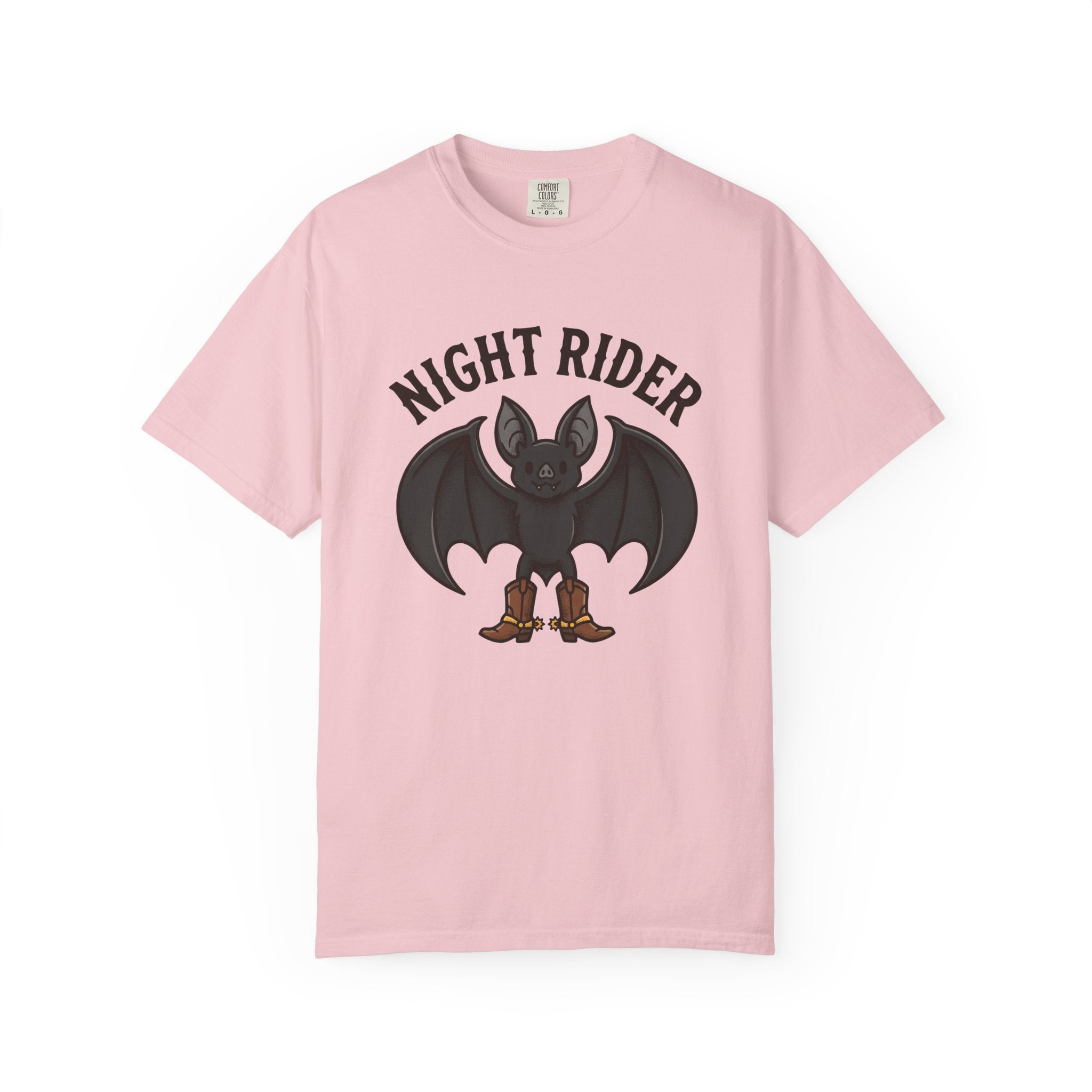 Bat Cowboy Shirt Halloween Wildlife Gift Women Cartoon Tee Vampire T-Shirt Horror Fan Comic Tshirt Animal Graphic Retro Cowboy Boots Tshirt