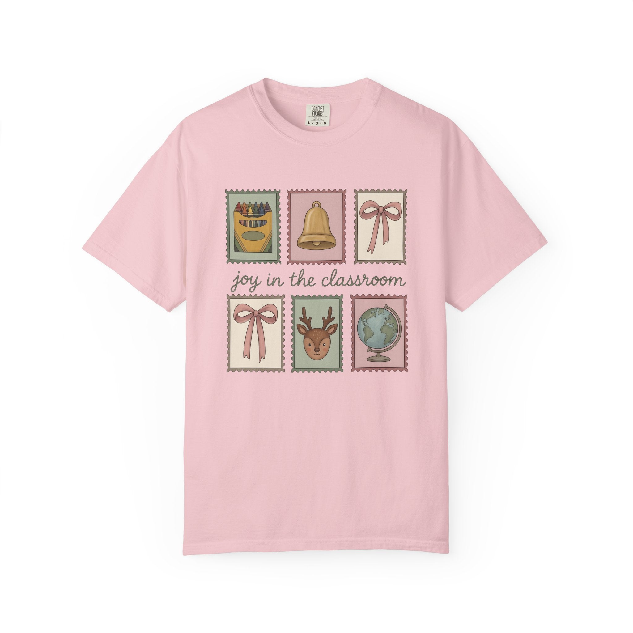 Classroom Stamps Shirt Teachers School Gift Women Whimsical Tee Rubber Stamp T-Shirt Educator Enthusiast Vintage Tshirt School Graphic