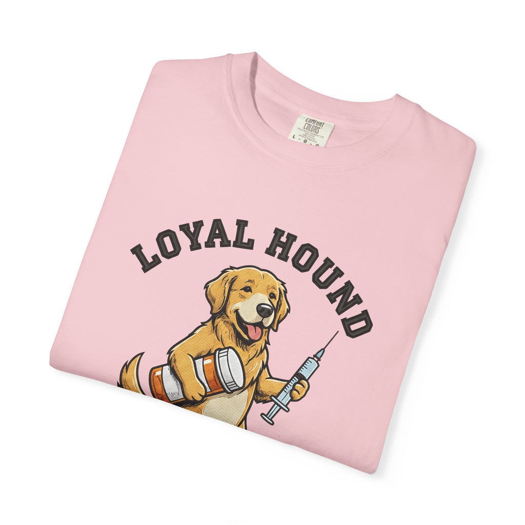 Golden Retriever Dog Shirt Nurse Wildlife Gift Women Sketch Tee Retriever T-Shirt Healthcare Enthusiast Drawing Tshirt Conservation Graphic