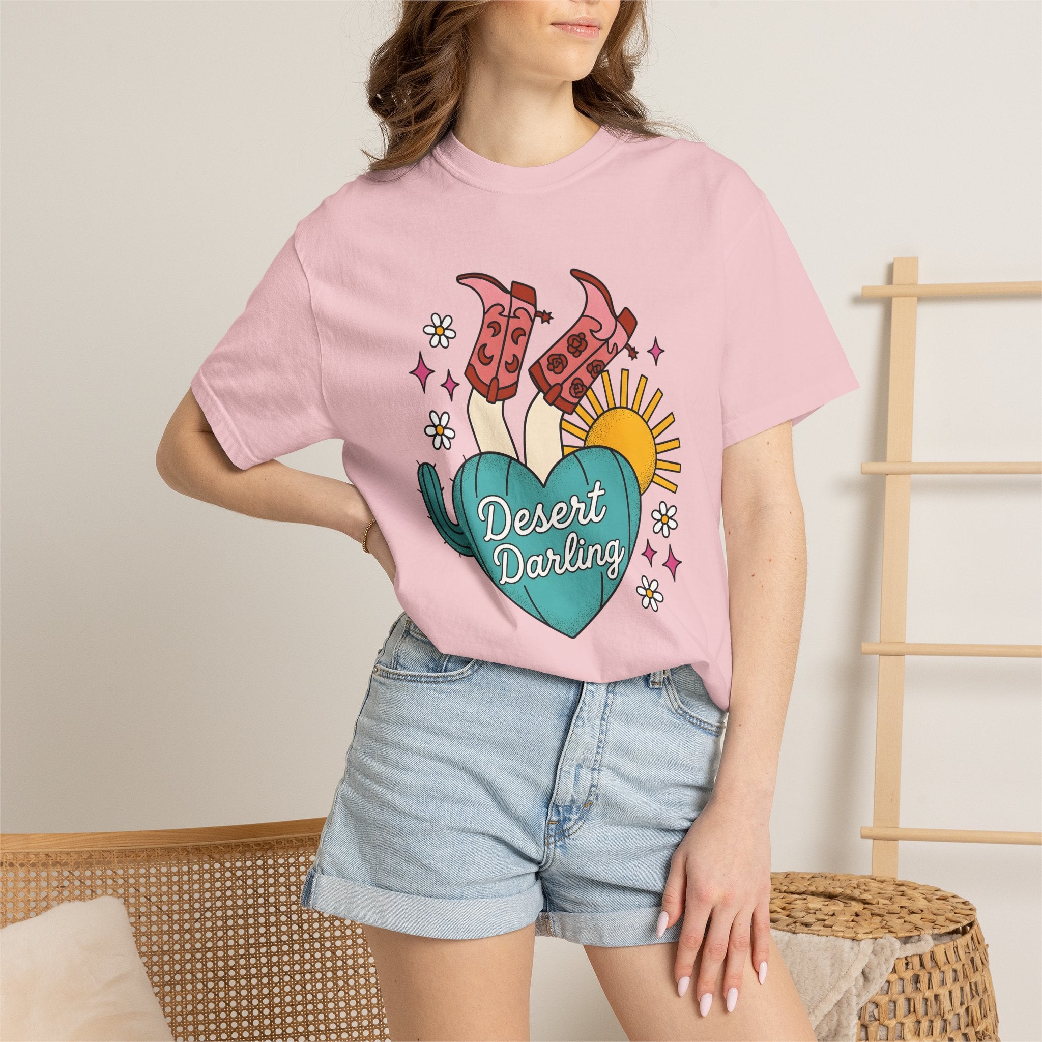 Cowboy Shoes Shirt Cowgirl Country Gift Women Sketch Tee Boots T-Shirt Rodeo Fan Cowboy Graphic Tshirt Doodle Prickly Pear Tshirt
