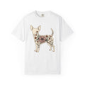 Chihuahua Bloom Shirt Dog Bouquet Gift Women Garden Tee Puppy T-Shirt Dog Fan Floral Tshirt Floral Graphic Hand Drawn Meadow Flowers Tshirt