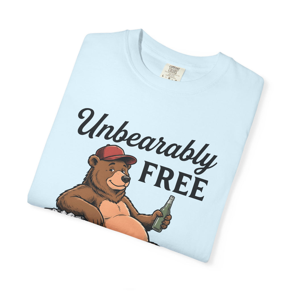 Bear Drinking Shirt 4th Of July Humor Gift Women Cartoon Tee Bear T-Shirt Patriot Fan Teddy Tshirt Funny Graphic Vintage Cooler Tshirt