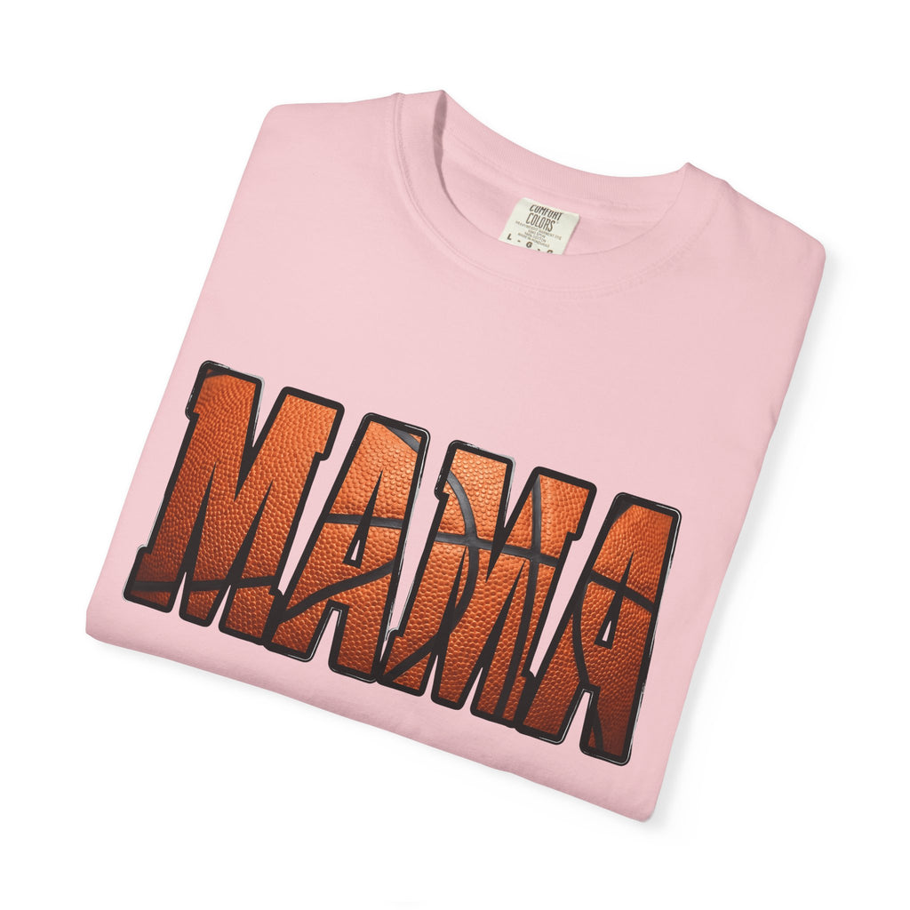 Basketball Texture Letters Shirt Moms Basketball Gift Women Bold Tee Basketball T-Shirt Mom Fan Typography Tshirt Basketball Graphic Vintage