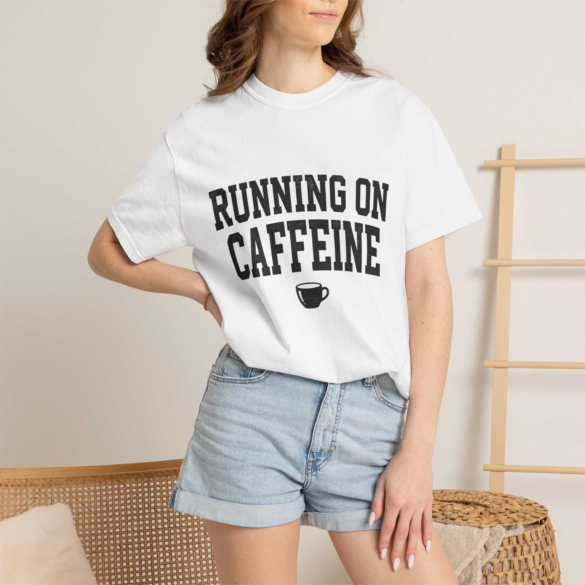 Coffee Cup Shirt Mom Coffee Gift Women Distressed Tee Mug T-Shirt Motherhood Fan Vintage Tshirt Caffeine Graphic Retro Mug Tshirt