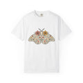Blossom Moth Shirt Floral Wildlife Gift Women Rustic Tee Moth T-Shirt Flower Fan Botanical Tshirt Animal Graphic Native Meadow Flowers
