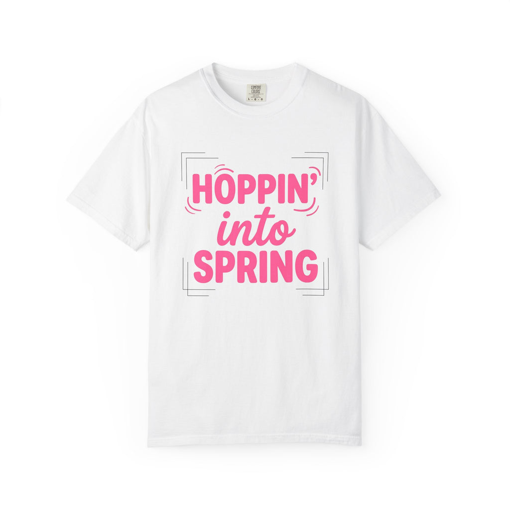 Spring Motto Shirt Easter Event Gift Women Fun Tee Quote T-Shirt Easter Fan Quirky Tshirt Festival Graphic Contemporary Decorative Strokes