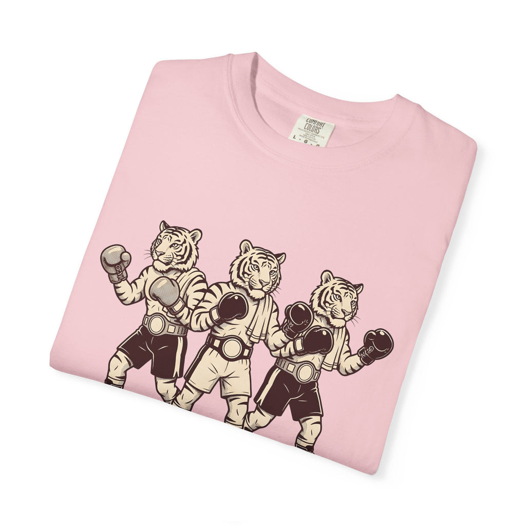 Boxing Cat Shirt Sports Creatures Gift Women Nostalgic Tee Fighting Cat T-Shirt Athlete Fan Boxer Graphic Creature Graphic Outline Sparring