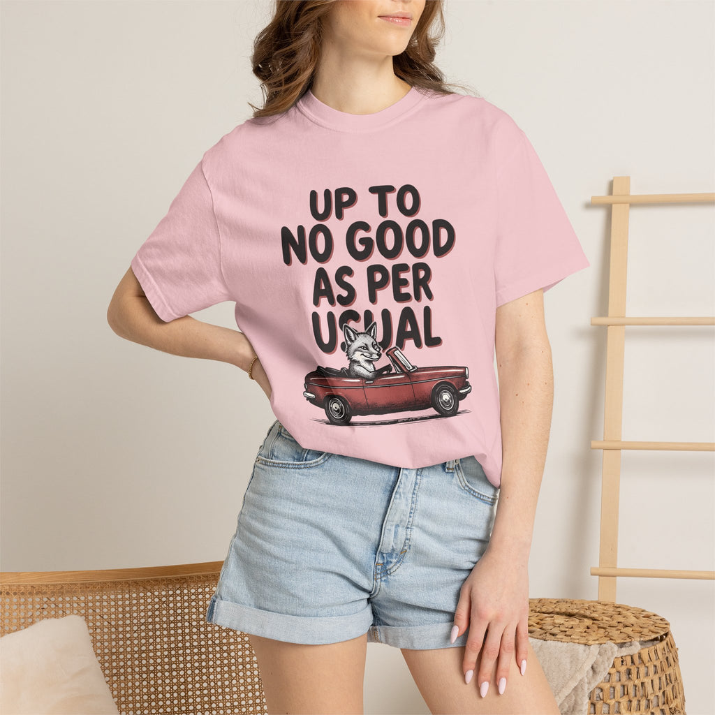 Fox Car Shirt Funny Animal Gift Women Cartoon Tee Fox T-Shirt Humor Fan Comic Tshirt Wildlife Graphic Hand Drawn Vintage Car Tshirt