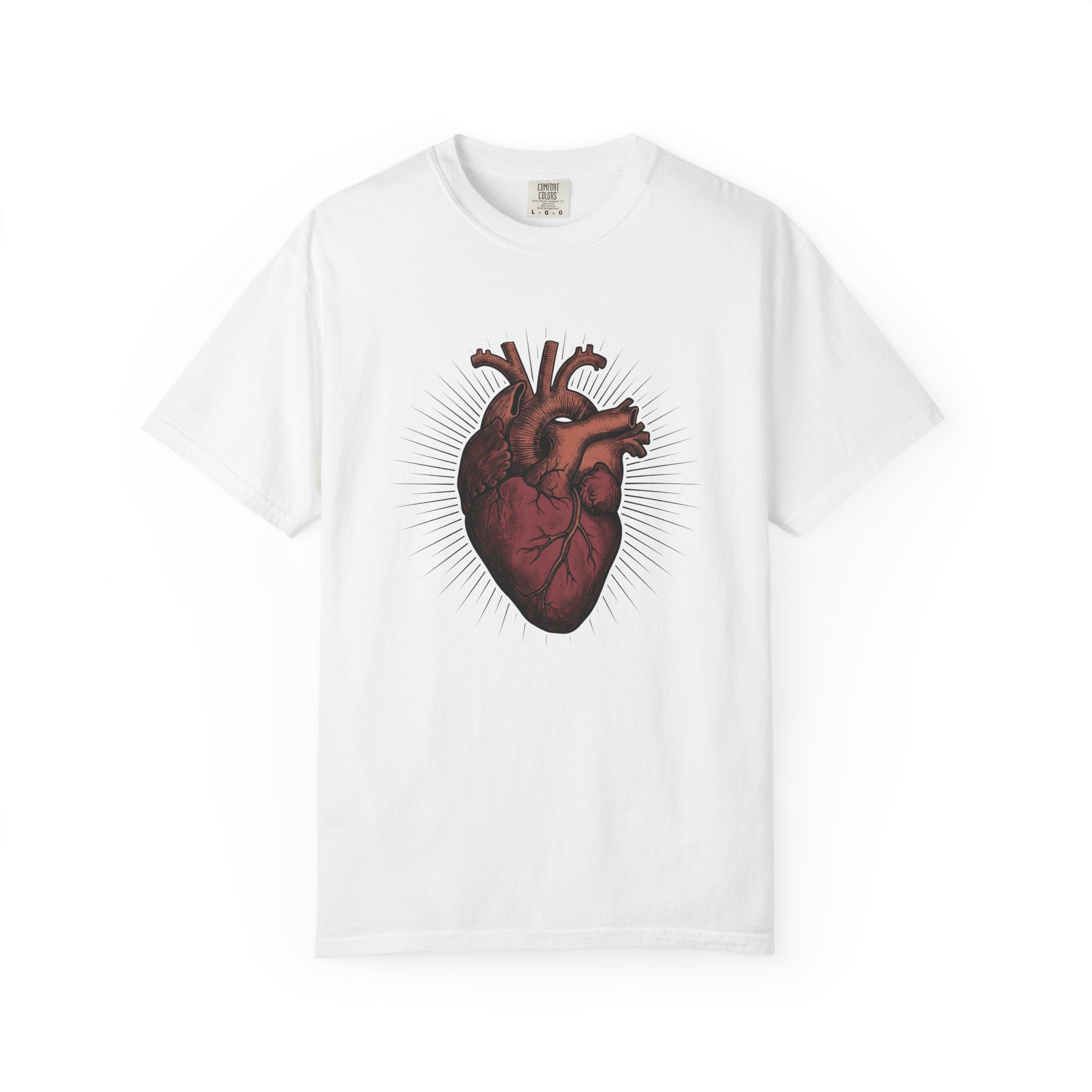 Anatomical Heart Shirt Anatomy Medical Gift Women Tattoo Tee Heart T-Shirt Anatomy Enthusiast Cardiac Tshirt Medical Graphic Vintage