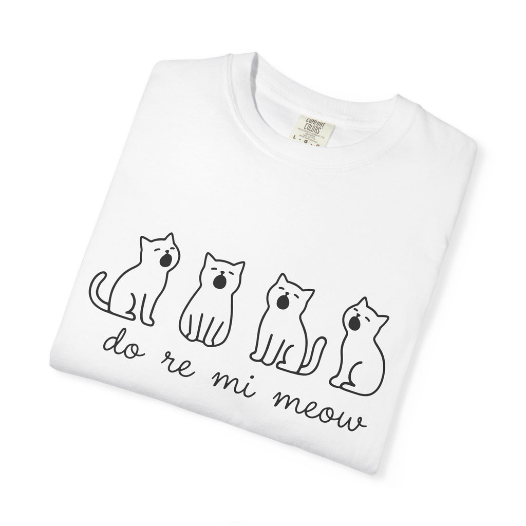 Singing Kittens Shirt Cat Joke Gift Women Hand Drawn Tee Kitty T-Shirt Cat Fan Illustrated Tshirt Prank Graphic Simple Song Tshirt