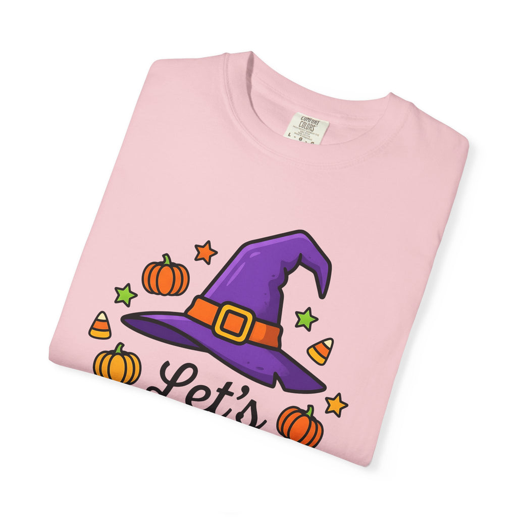 Wizard Hat Shirt Halloween Scary Gift Women Comic Tee Pointy Hat T-Shirt Horror Fan Spooky Graphic Tshirt Vintage Jack O Lantern Tshirt