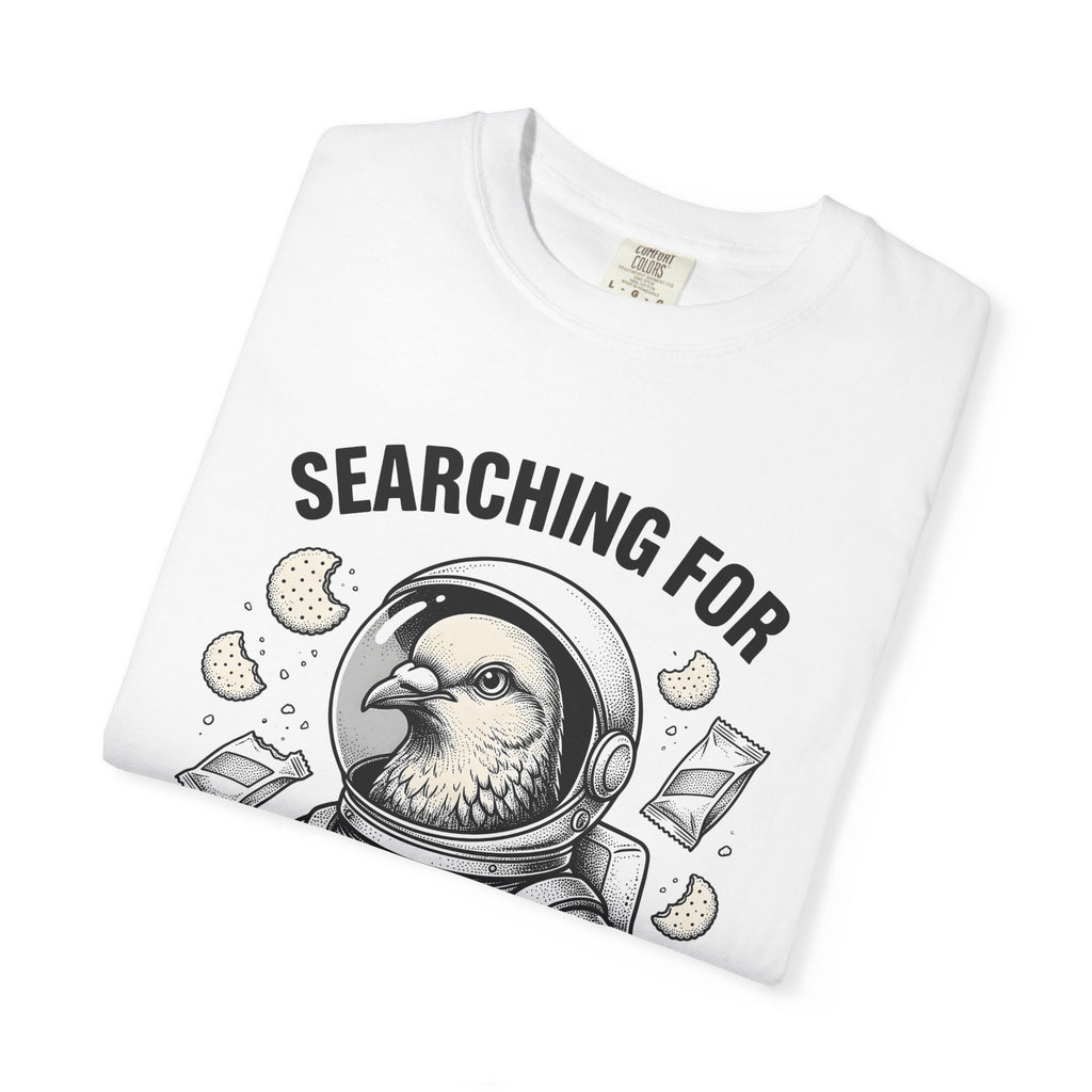 Space Bird Shirt Funny Pet Gift Women Cartoon Tee Bird T-Shirt Humor Fan Comic Tshirt Animal Graphic Retro Biscuit Tshirt