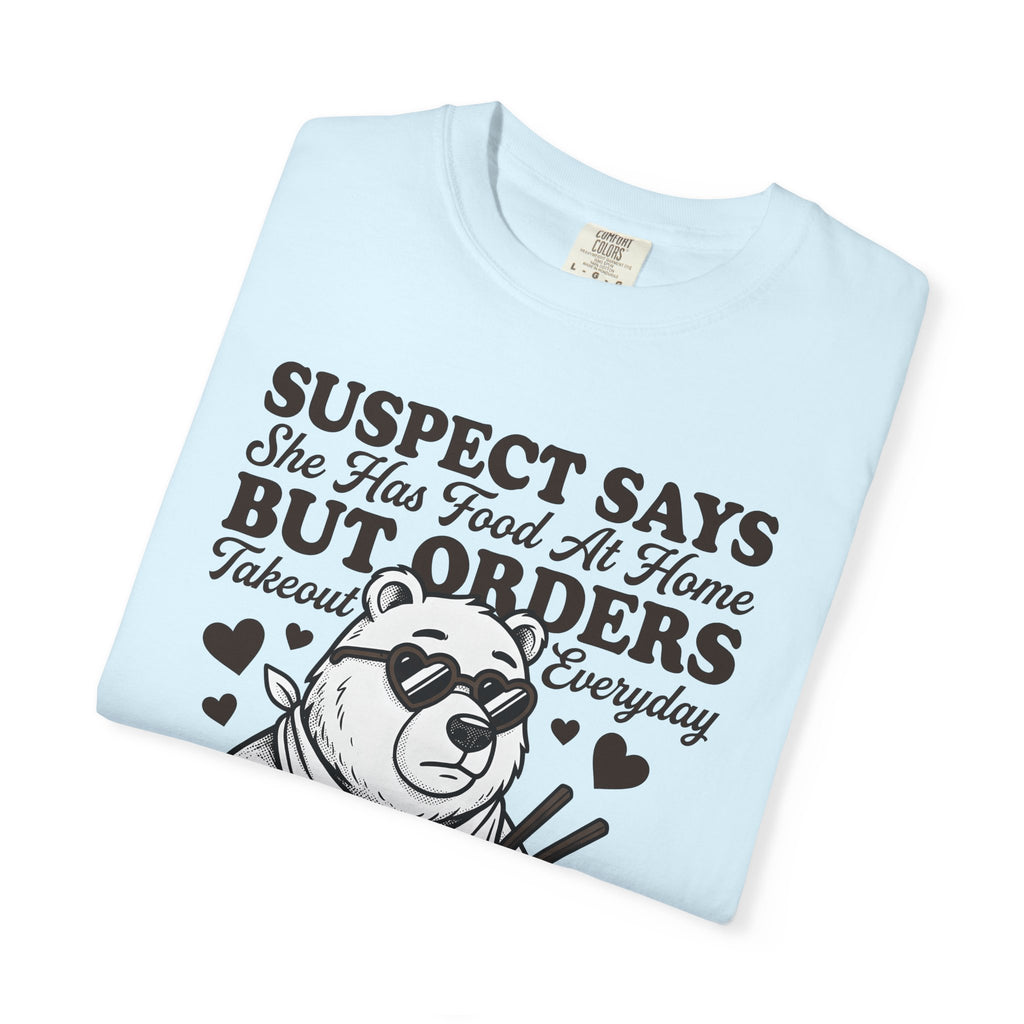 Bear Takeout Shirt Funny Animal Gift Women Cartoon Tee Bear T-Shirt Humor Fan Comic Tshirt Creature Graphic Retro Sunglasses Tshirt