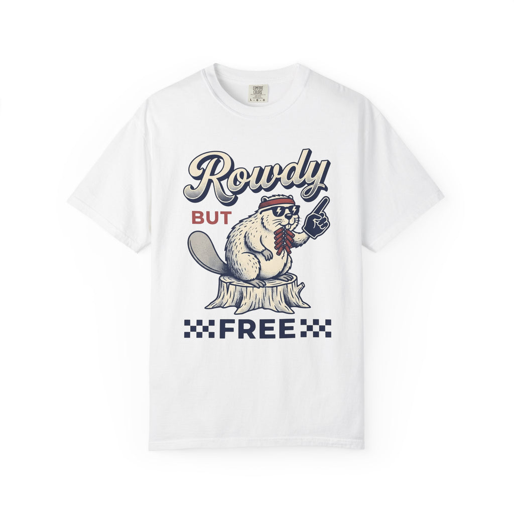 Beaver Illustration Shirt America Independence Gift Women Farmhouse Tee Beaver T-Shirt American Fan Rustic Tshirt Freedom Graphic Antique