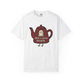 Tea Kettle Icon Shirt Boho Chic Gag Gift Women Line Art Tee Kettle T-Shirt Bohemian Fan Minimalist Tshirt Joke Graphic Basic Apparition