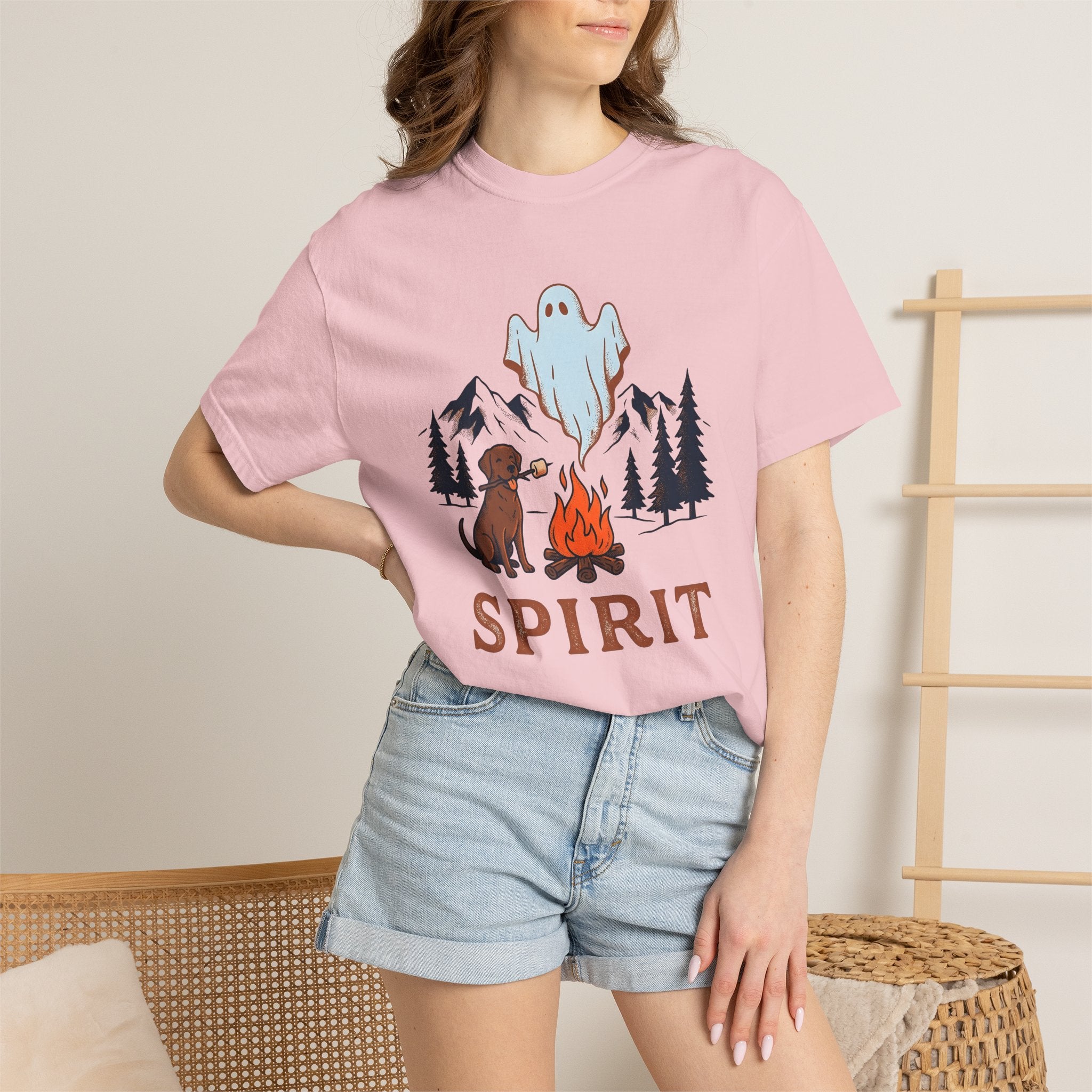 Outdoor Dog Shirt Dog Backpacking Gift Women Sketch Tee Canine T-Shirt Dog Fan Puppy Tshirt Hiking Graphic Line Art Apparition Tshirt