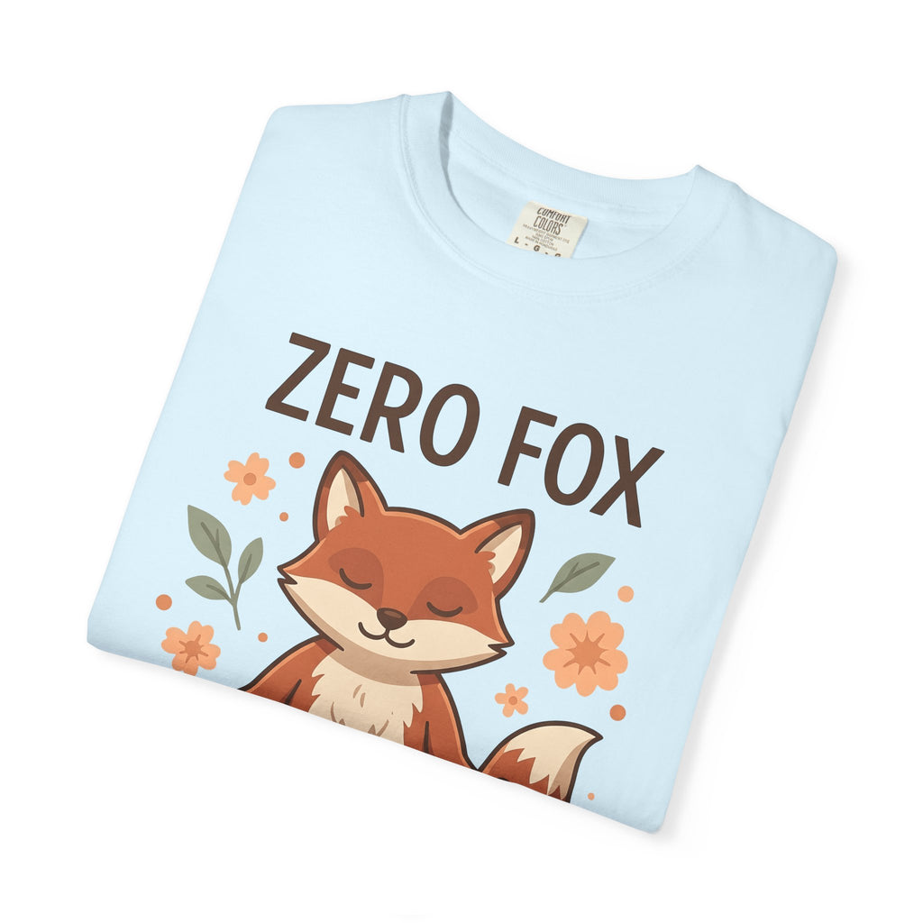 Peaceful Fox Shirt Yoga Creatures Gift Women Sweet Tee Fox T-Shirt Yoga Enthusiast Cute Tshirt Animal Graphic Clean Floral Tshirt