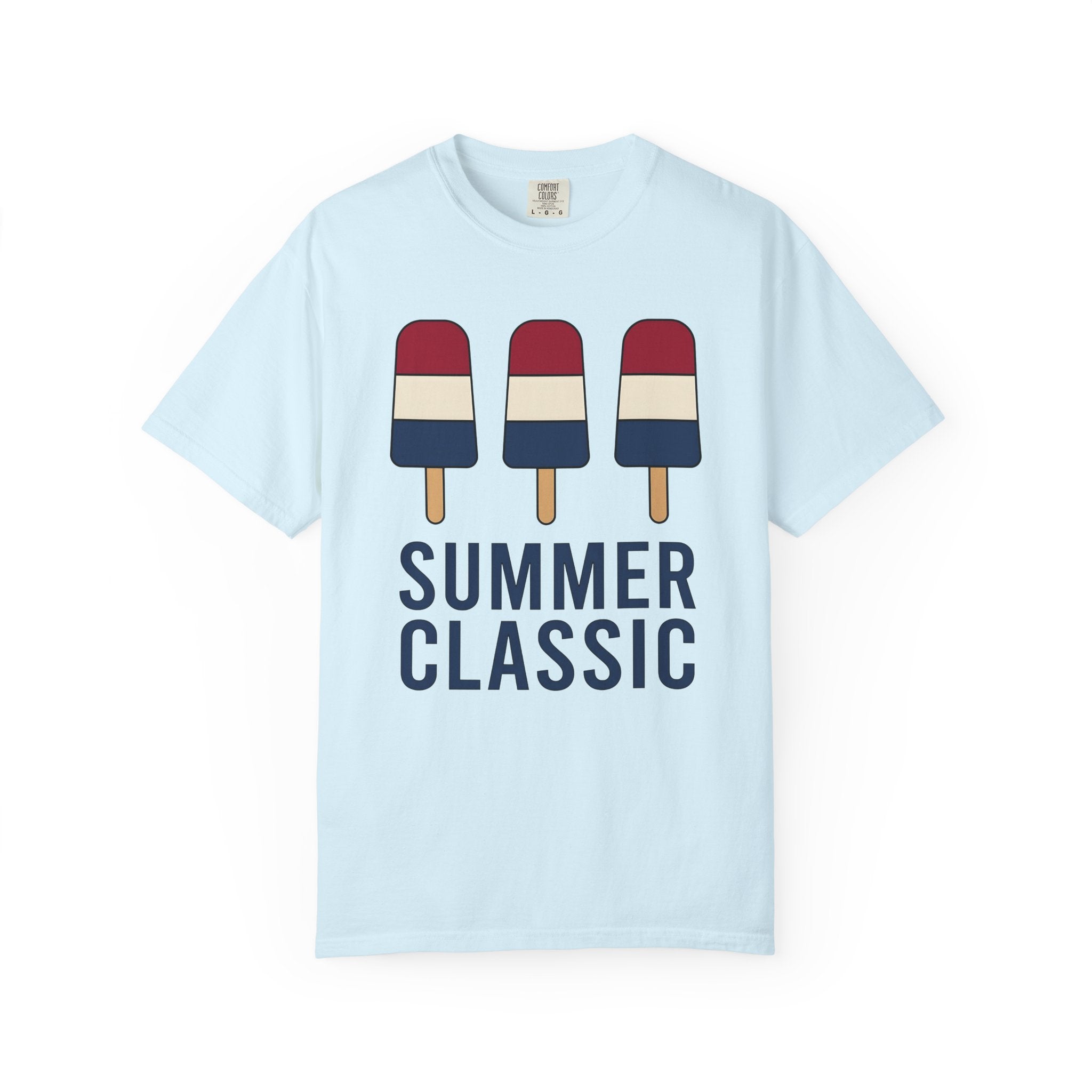 Bomb Pop Popsicle Shirt 4th Of July Summer Gift Women Minimalist Tee Ice Pop T-Shirt Independence Day Fan Simple Tshirt Seasonal Graphic