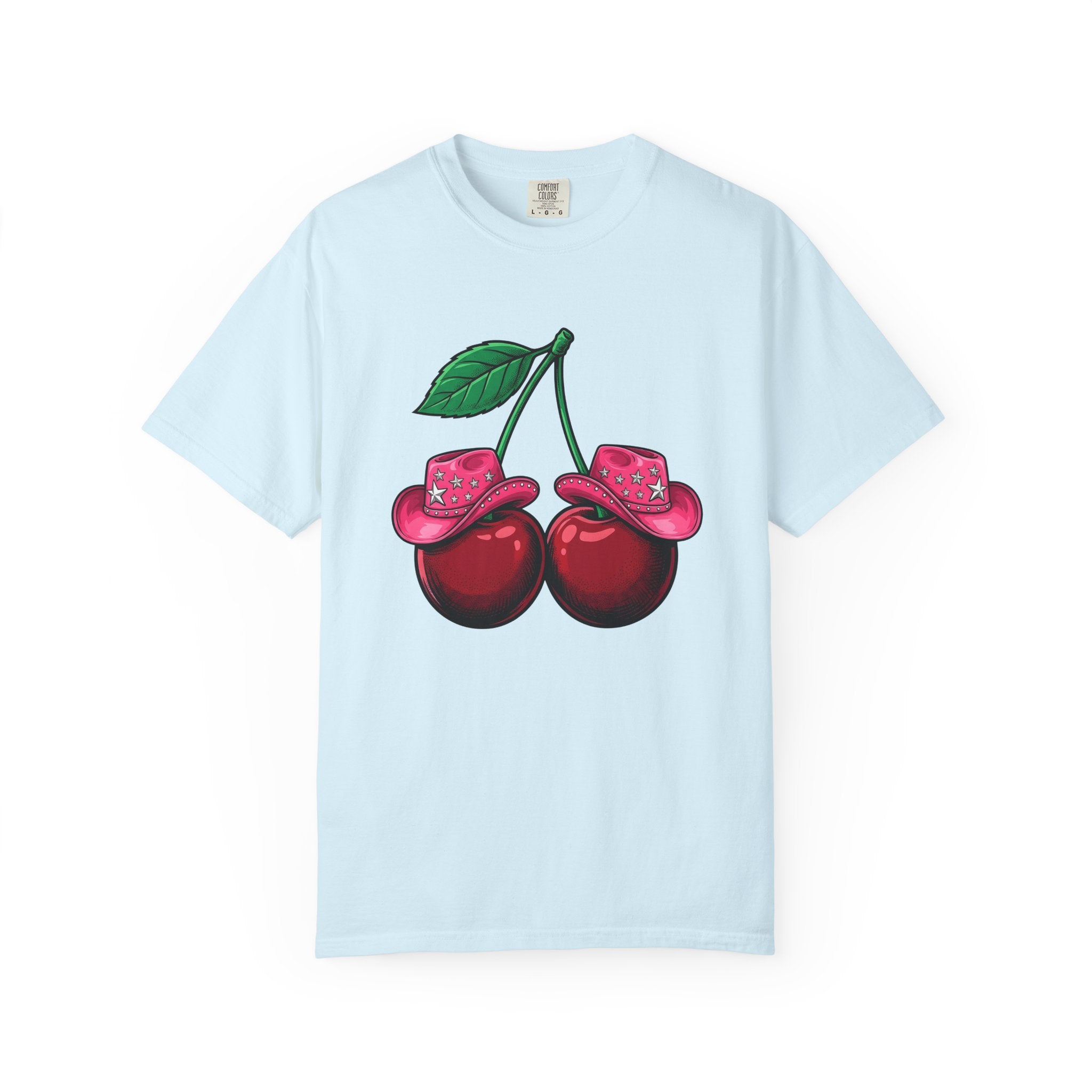 Cherry Cowboy Hat Shirt Cowgirl Harvest Gift Women Cartoon Tee Cowboy Hat T-Shirt Rodeo Fan Cartoon Tshirt Autumn Graphic Classic Star Icon