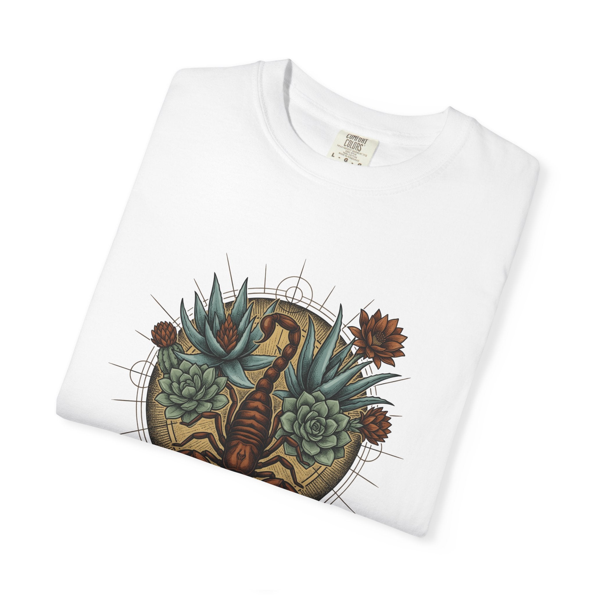 Scorpion Flower Shirt Boho Chic Horoscope Gift Women Tribal Tee Scorpio T-Shirt Bohemian Enthusiast Tribal Tshirt Astrology Graphic Retro