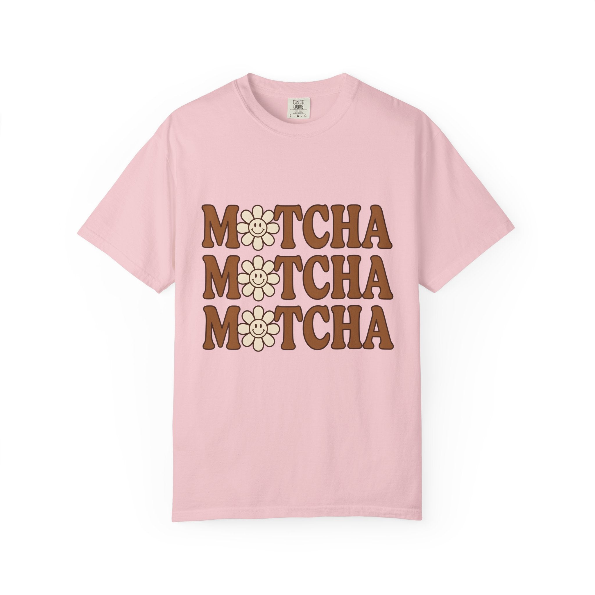 Cheerful Blossom Shirt Coffee Chibi Gift Women Hand Drawn Tee Blossom T-Shirt Coffee Fan Doodle Tshirt Kawaii Graphic Line Art Flower Daisy