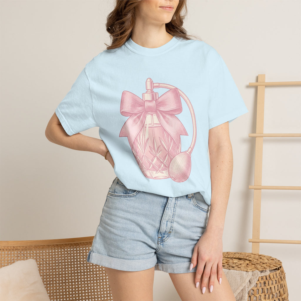 Scent Bottle Shirt St. Valentine's Day Package Gift Women Antique Tee Perfume Bottle T-Shirt Valentine Fan Vintage Tshirt Parcel Graphic