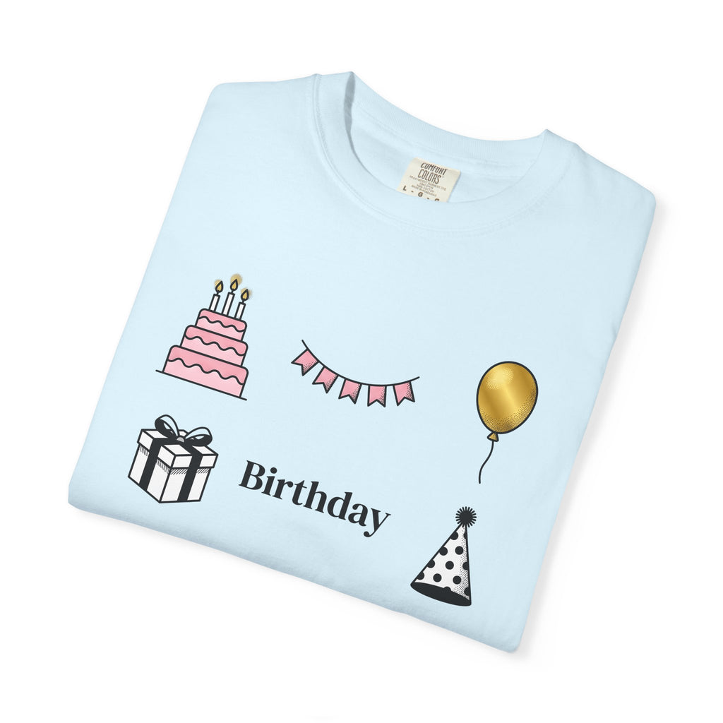 Birthday Graphics Shirt Birthday Event Gift Women Sketch Tee Birthday T-Shirt Birthday Enthusiast Drawing Party Graphic Clean Pastry Tshirt