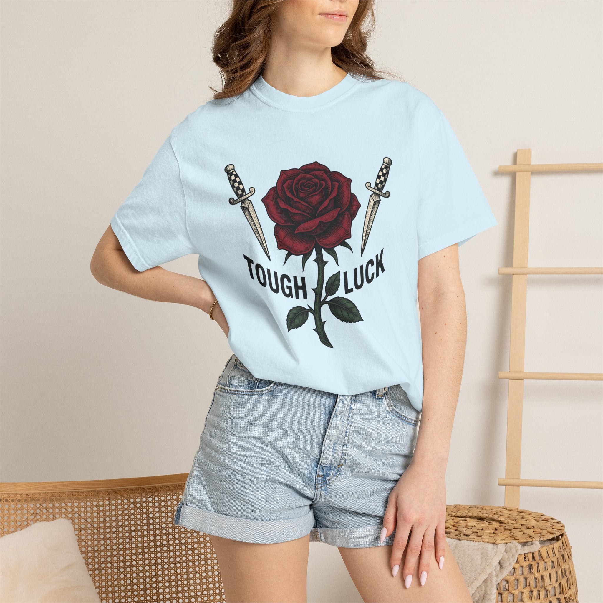 Flower Dagger Shirt Cowgirl Chopper Gift Women Neo Traditional Tee Dagger T-Shirt Cowboy Fan Tattoo Tshirt Biker Graphic Old School Greenery