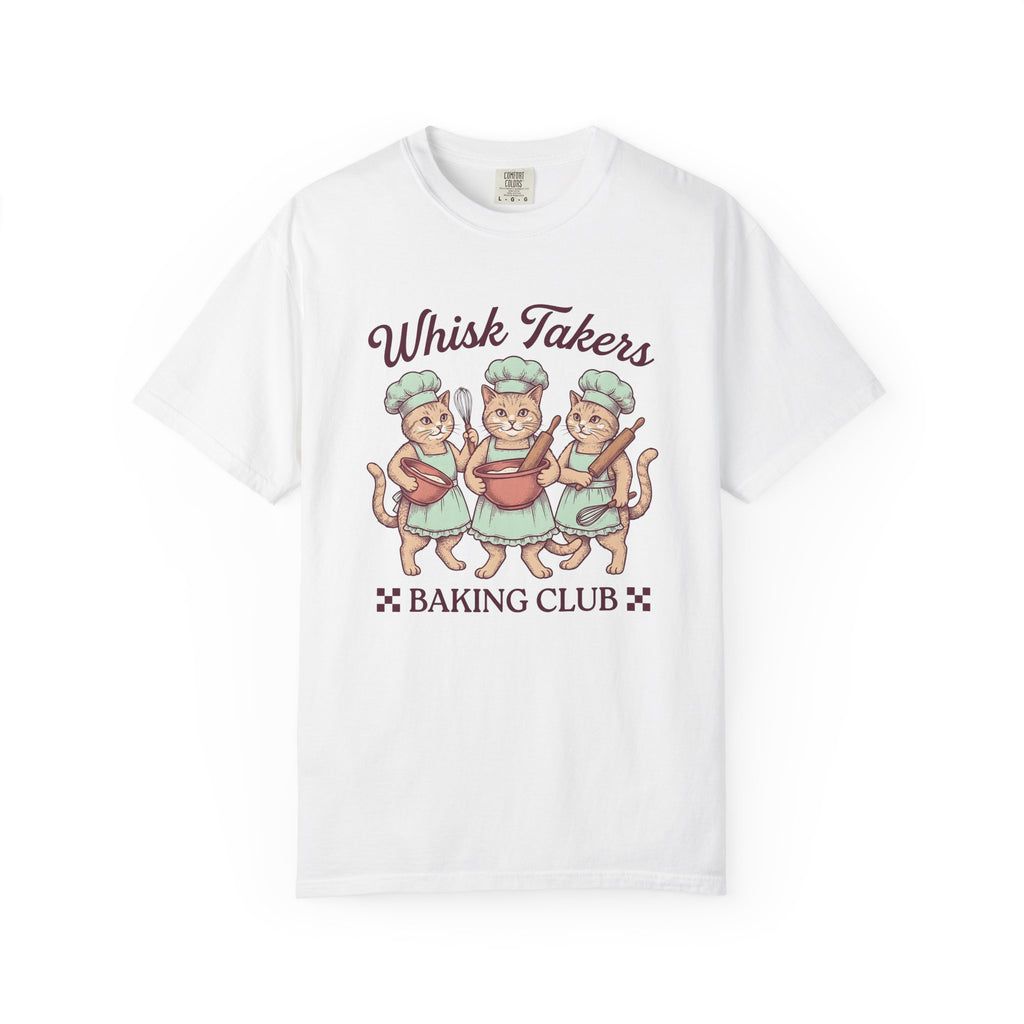 Pastry Cats Shirt Cat Desserts Gift Women Antique Tee Cake T-Shirt Cat Fan Kitty Tshirt Sweets Graphic Doodle Cooking Hats Tshirt