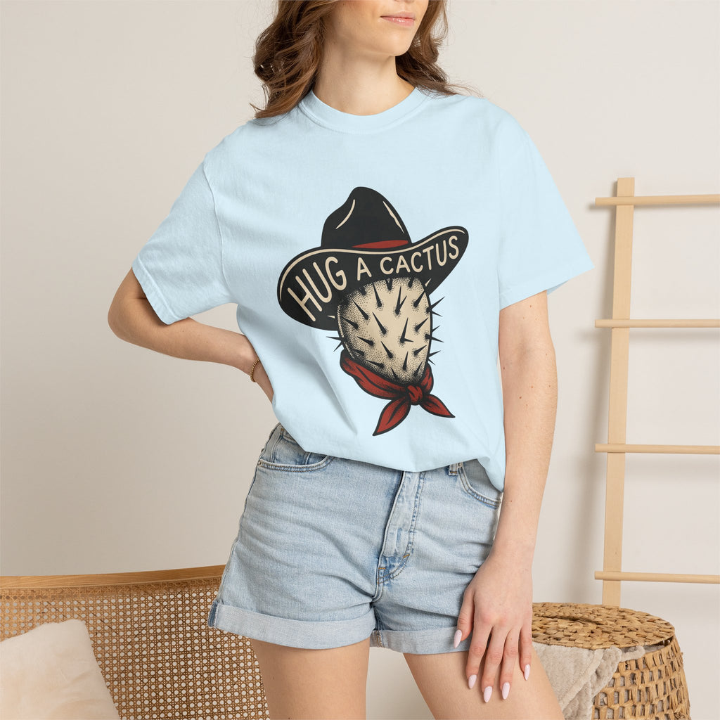 Cactus Cowboy Hat Shirt Cowgirl Western Gift Women Vintage Tee Succulent T-Shirt Rodeo Fan Distressed Tshirt Country Graphic Retro Bandana