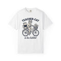 Feline Cycle Shirt Teacher Wildlife Gift Women Rustic Tee Cat Cycle T-Shirt Educator Enthusiast Country Tshirt Animal Graphic Doodle