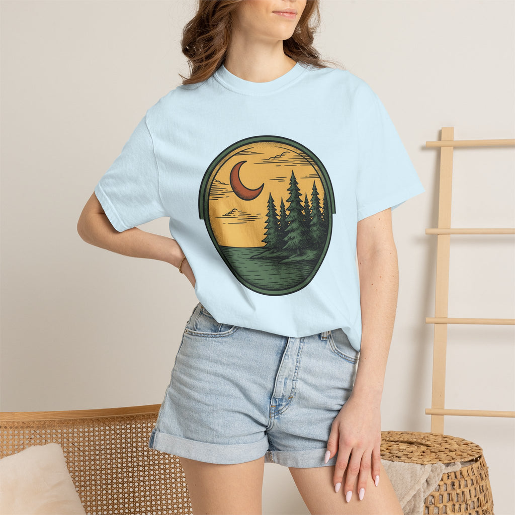 Pine Forest Shirt Nature Outdoors Gift Women Vintage Tee Evergreen T-Shirt Environmental Enthusiast Retro Tshirt Adventure Graphic Hand