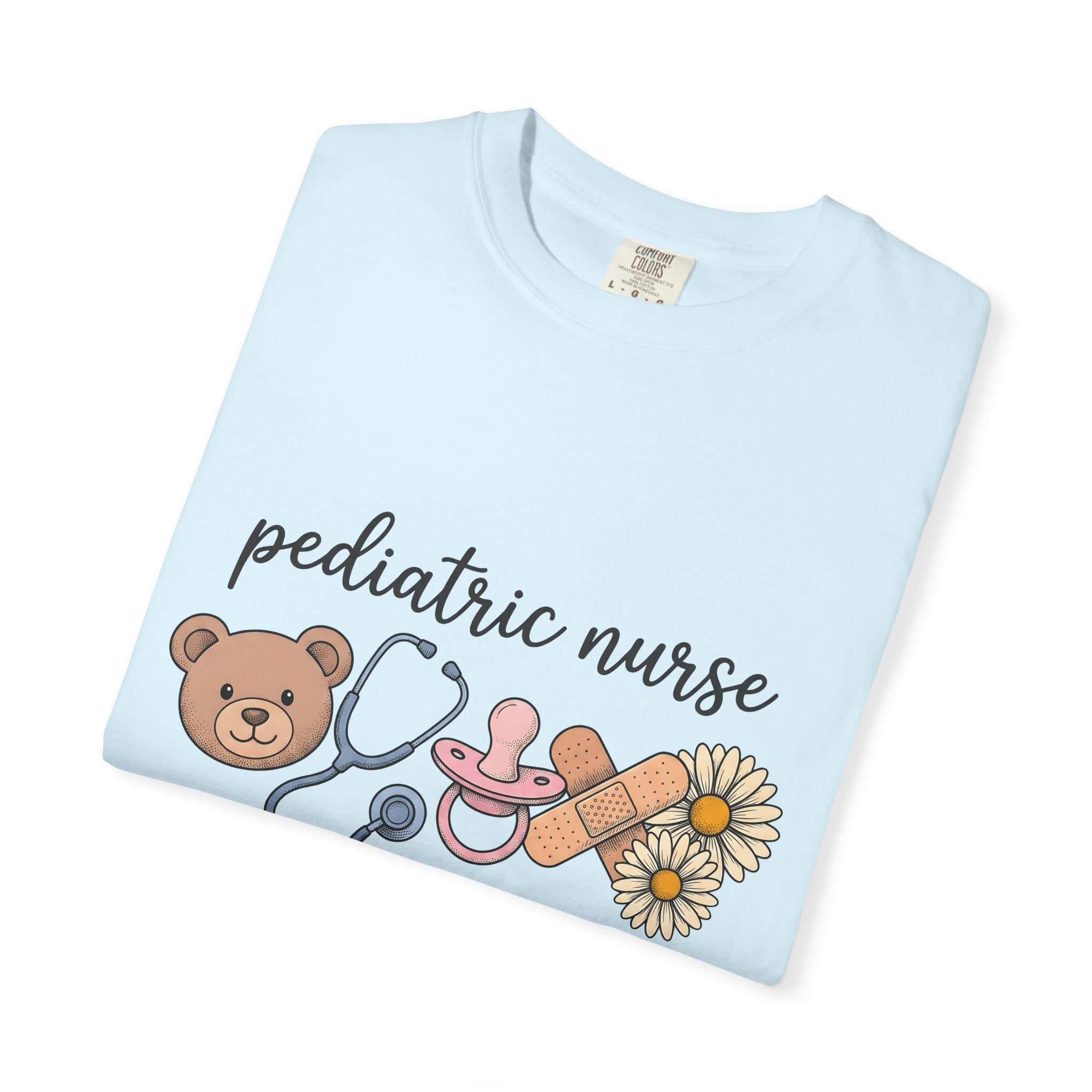 Teddy Bear Stethoscope Pacifier Shirt Nurse Care Gift Women Cartoon Tee Baby Pacifier T-Shirt Nursing Enthusiast Cartoony Tshirt