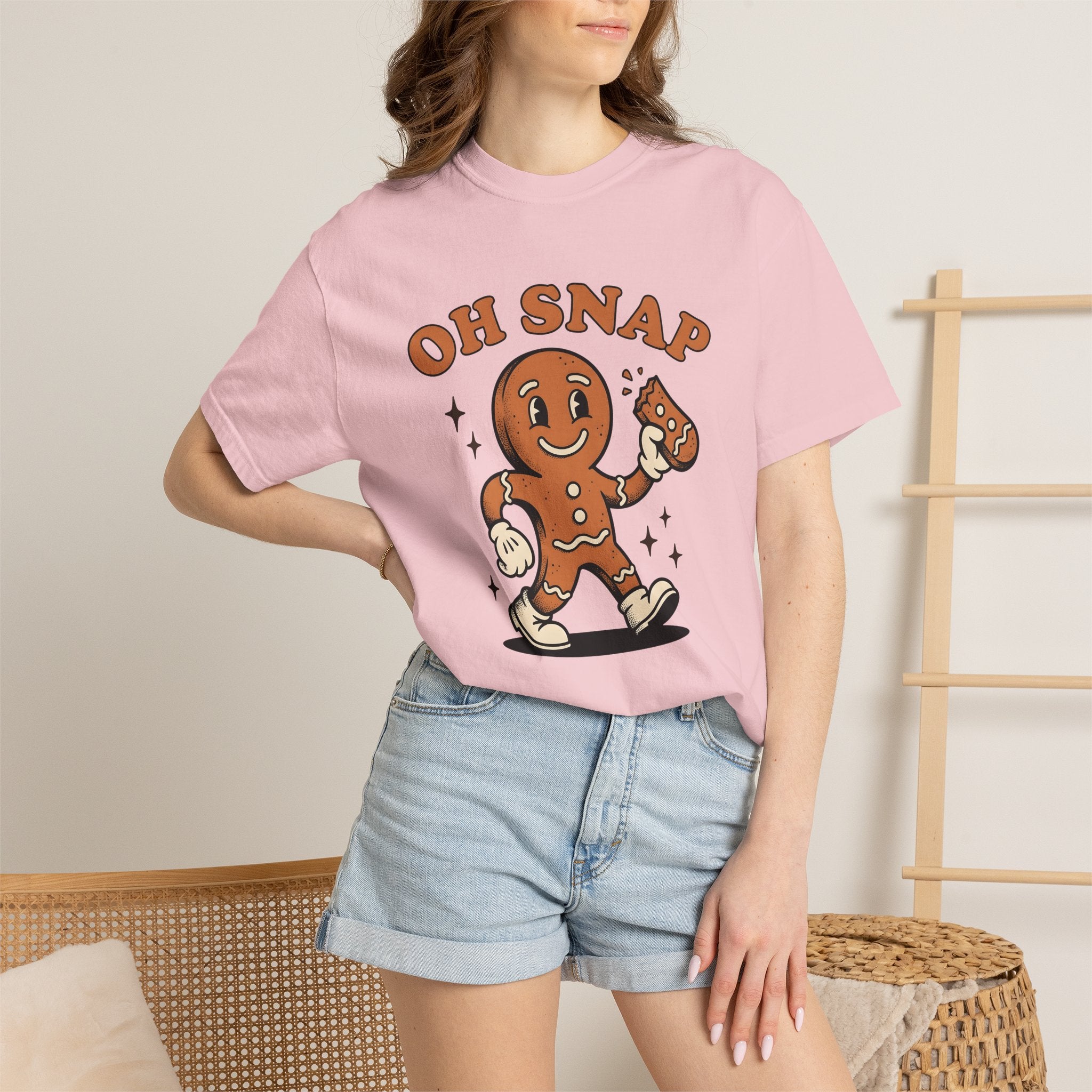 Gingerbread Cookie Shirt Holiday Xmas Gift Women Comic Tee Gingerbread T-Shirt Christmas Fan Cartoon Tshirt Christmas Graphic Retro Sparkles