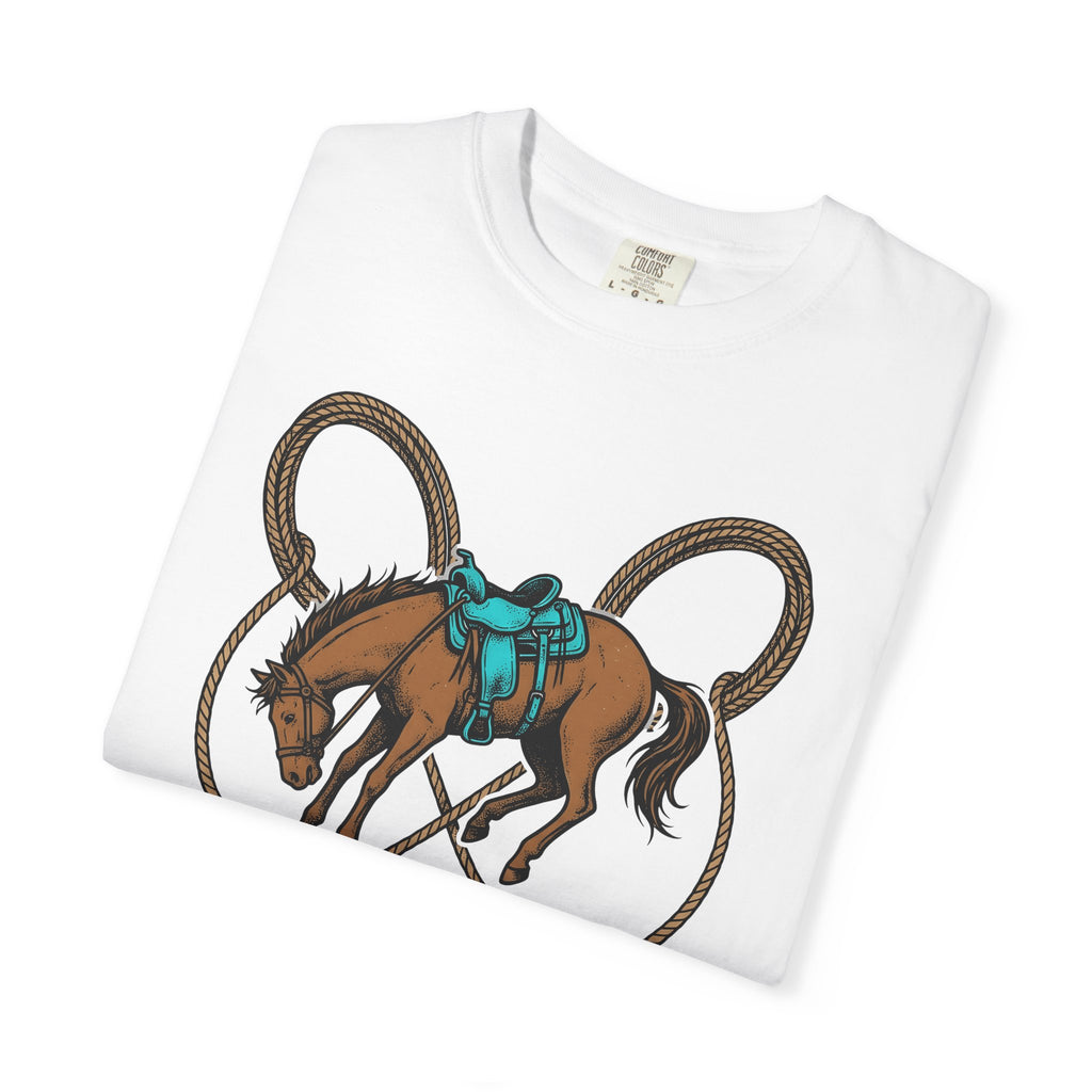 Rodeo Horse Shirt Rodeo Country Gift Women Western Tee Bronco T-Shirt Rodeo Fan Cowboy Tshirt Rural Graphic Vintage Lasso Tshirt