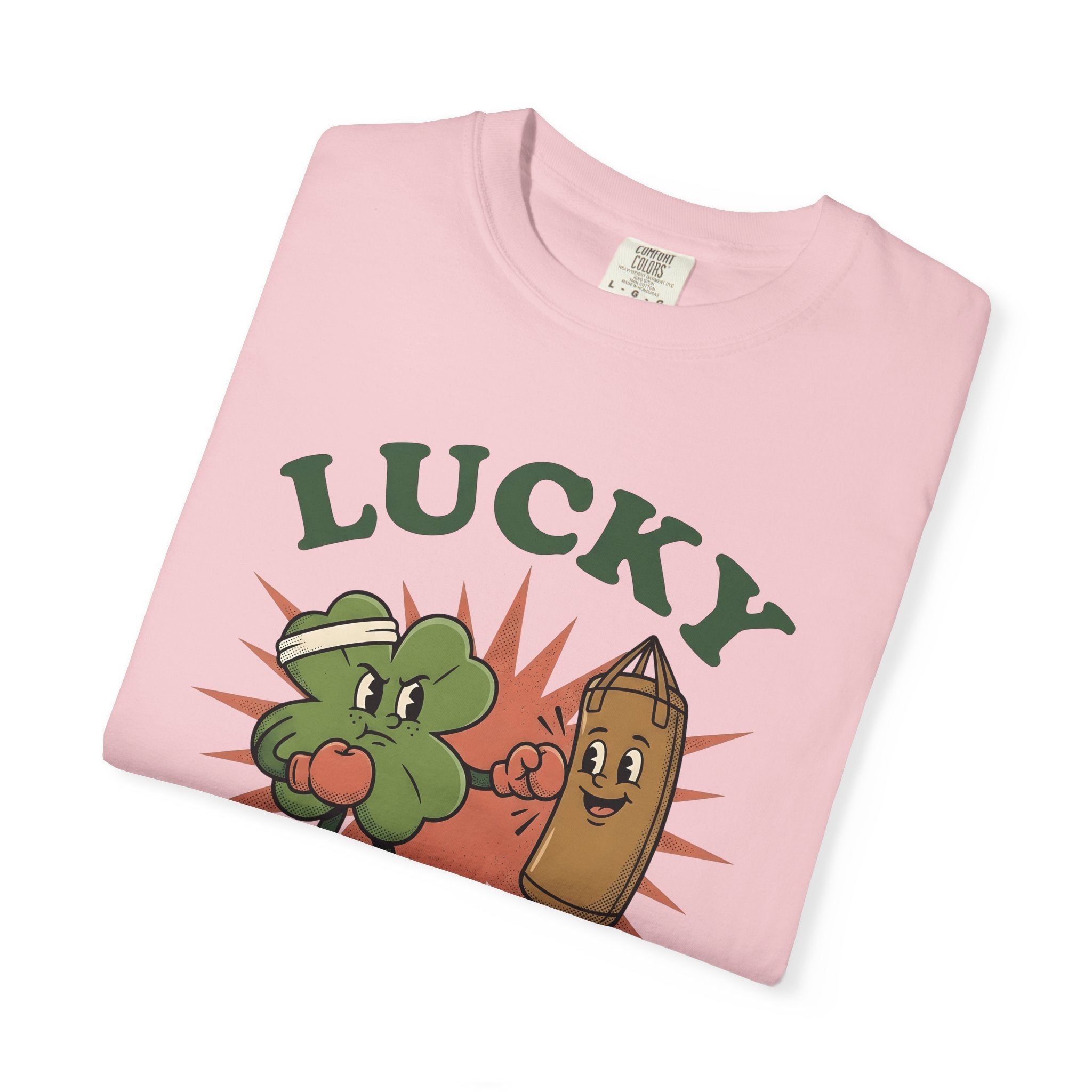 Lucky Boxer Shirt St Patrick's Day Comedy Gift Women Animated Tee Boxer T-Shirt Shamrock Fan Cartoon Tshirt Humor Graphic Sketch Boxing Bag