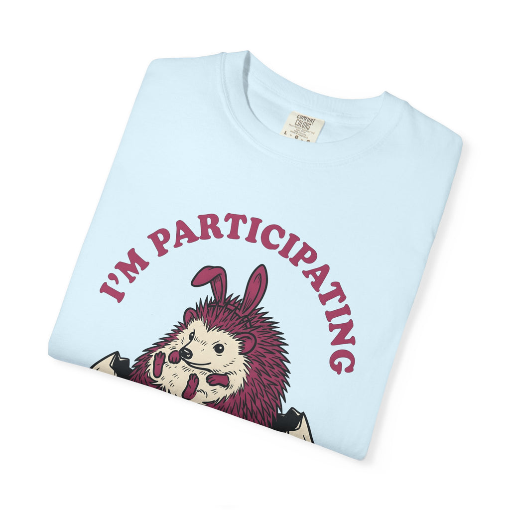Hedgehog Egg Shirt Easter Animal Gift Women Cartoon Tee Quill T-Shirt Easter Fan Comic Tshirt Creature Graphic Hand Drawn Bunny Ears Tshirt
