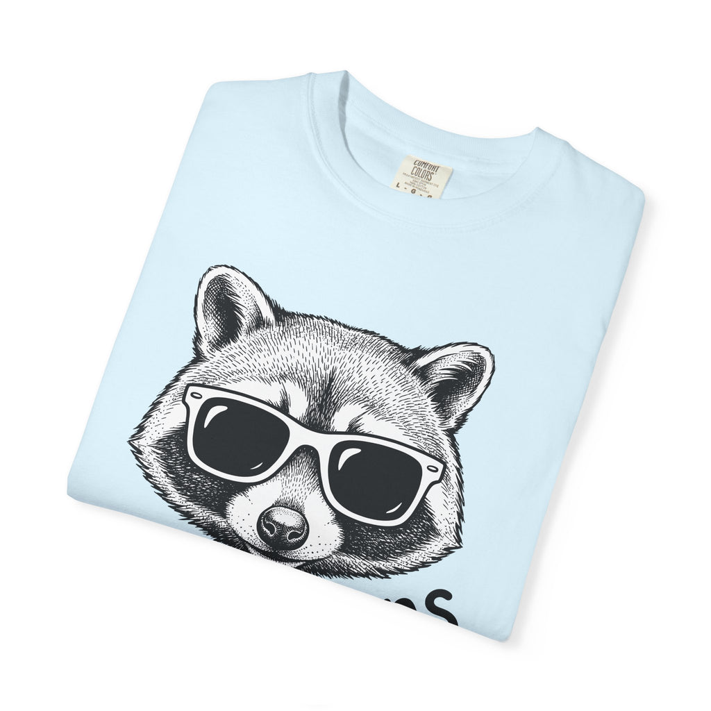 Raccoon Sunglasses Shirt Animals Wildlife Gift Women Hand Drawn Tee Trash Panda T-Shirt Animal Fan Wildlife Creature Graphic Tshirt Vintage