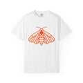 Moth Illustration Shirt Boho Chic Outdoors Gift Women Simple Tee Moth T-Shirt Bohemian Fan Minimalist Tshirt Nature Graphic Contemporary
