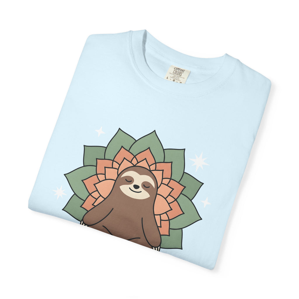 Slow Yoga Shirt Yoga Calm Gift Women Playful Tee Yin Yoga T-Shirt Yoga Enthusiast Fun Tshirt Serene Illustration Sleek Design Tshirt