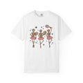 Bone Ballet Dancers Shirt Sports Spooky Gift Women Graphic Tee Skeleton T-Shirt Athlete Fan Graphic Tshirt Horror Illustration Classic