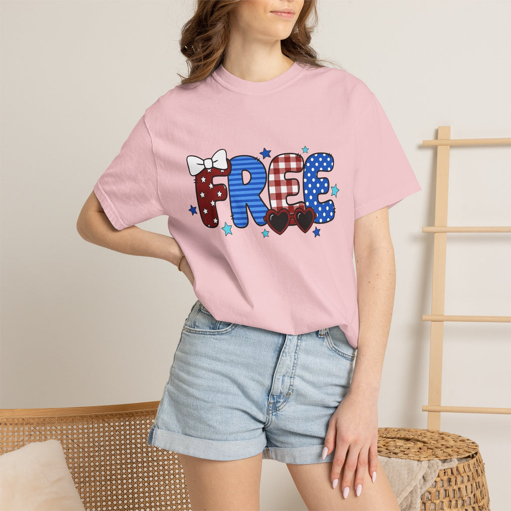 Usa Celebration Text Shirt America/4th Of July Beach Gift Women Cartoon Tee Patriotic T-Shirt Independence Day Fan Comic Tshirt Coastal