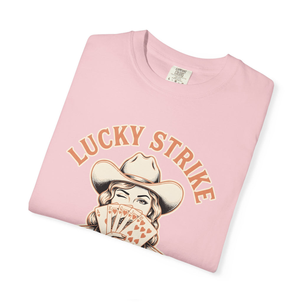 Cowgirl Cards Shirt Cowgirl Cowboy Gift Women Classic Tee Playing Cards T-Shirt Rodeo Fan Retro Tshirt Cowboy Graphic Old School Poker Cards