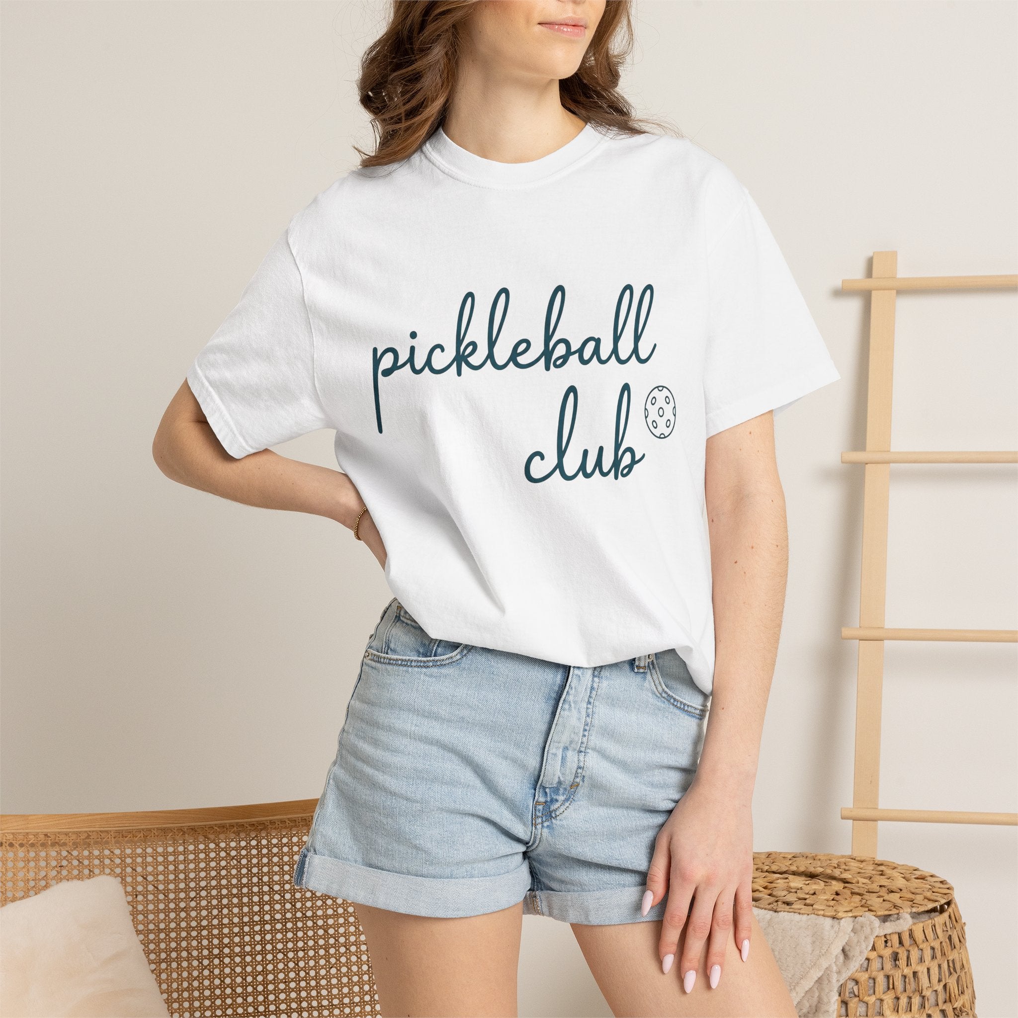 Pickleball Ball Shirt Pickleball Workout Gift Women Plain Tee Pickleball Pickleball Fan Simple Tshirt Fitness Graphic Current Game Tshirt