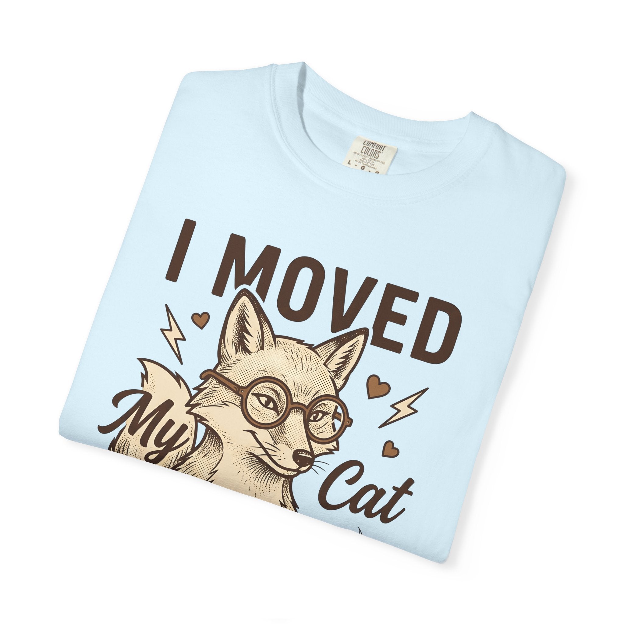 Red Fox Cat Shirt Animal Drink Gift Women Cartoon Tee Fox T-Shirt Pet Fan Toon Tshirt Beverage Graphic Rustic Tea Cup Tshirt