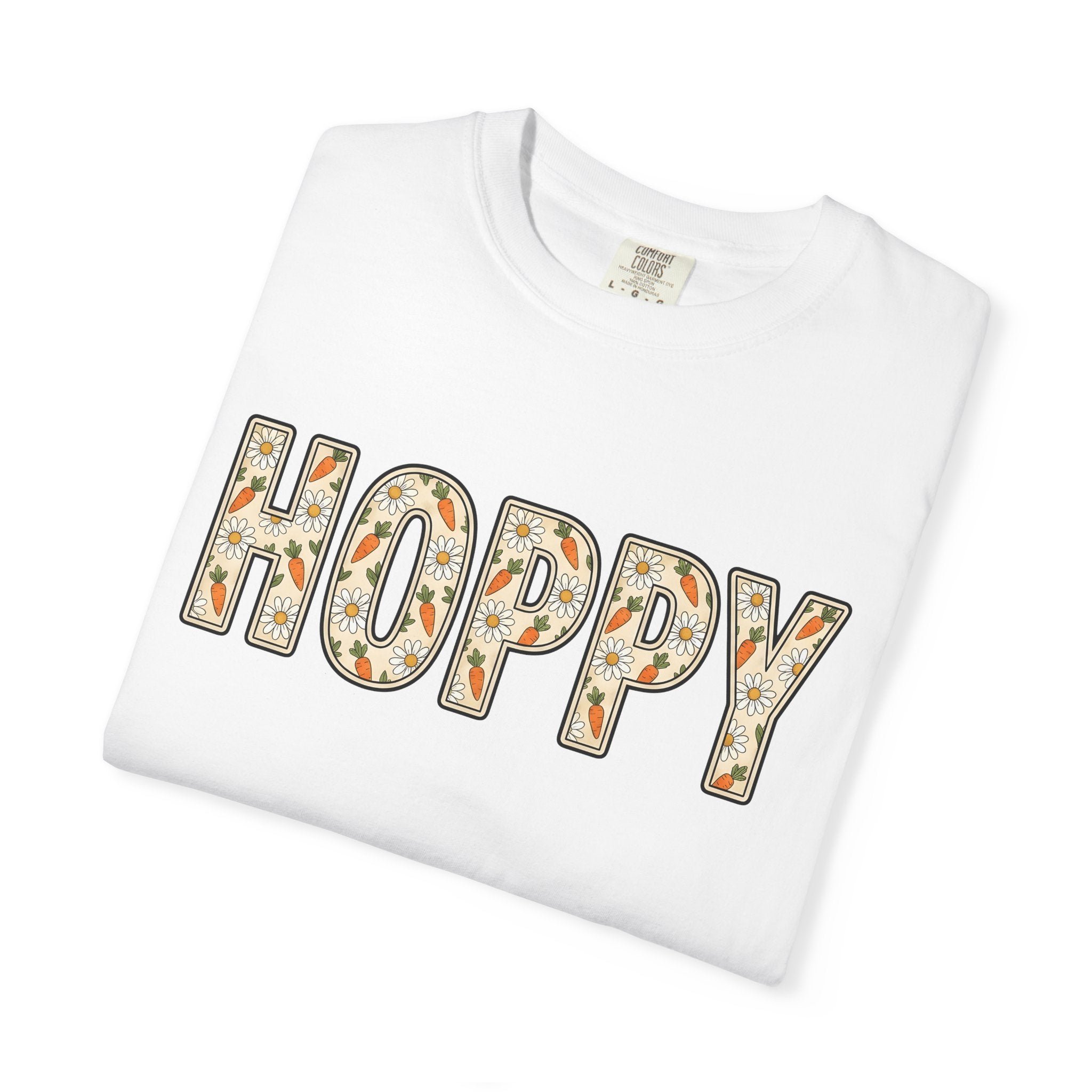 Carrot Daisy Print Shirt Easter Outdoors Gift Women Charming Tee Flower T-Shirt Spring Fan Floral Tshirt Outdoor Graphic Hand Drawn Petals