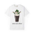 Leprechaun Mug Shirt St Patrick's Day Lager Gift Women Comic Tee Beer Mug T-Shirt St Patricks Fan Cartoon Tshirt Beer Graphic Hand Drawn
