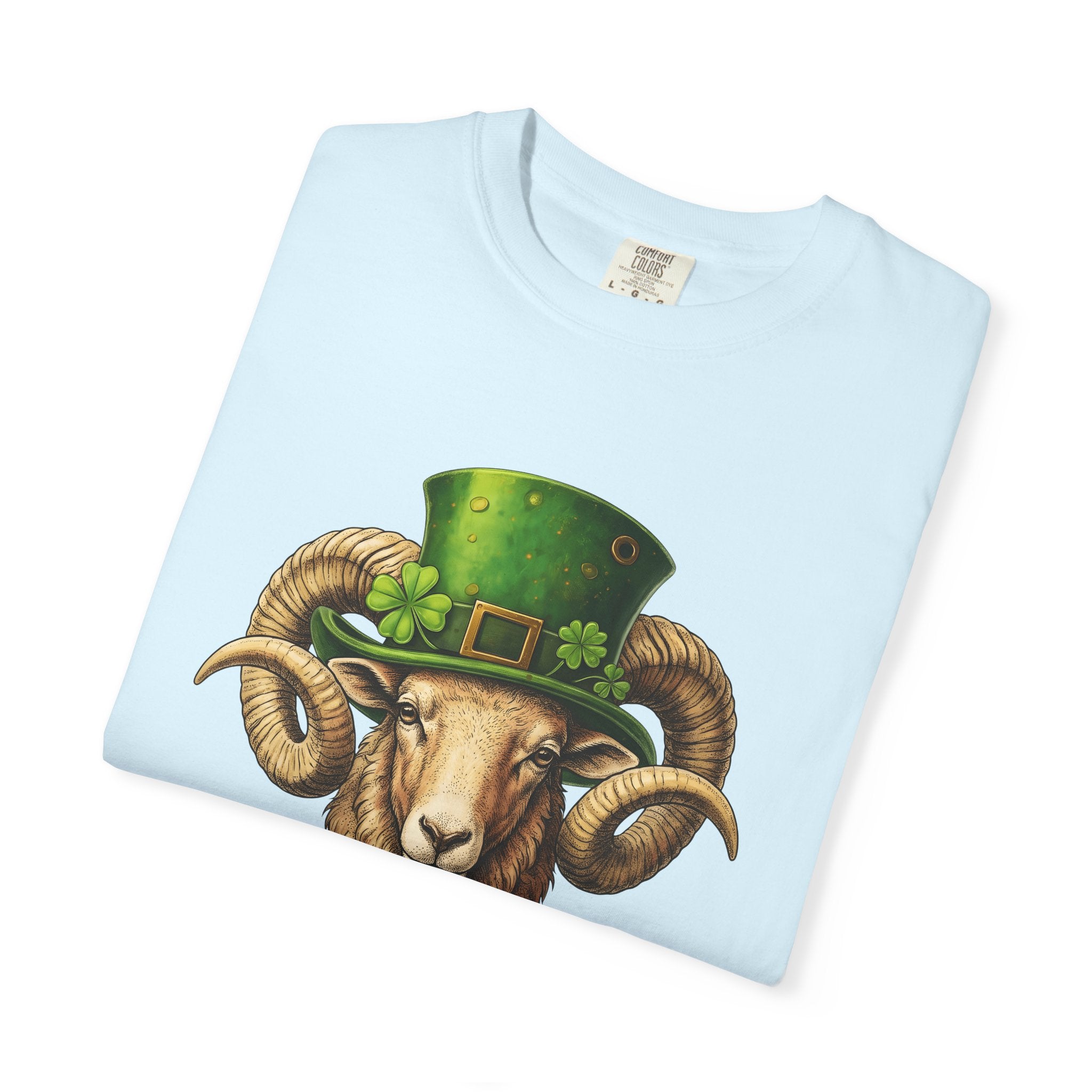 Ram Leprechaun Hat Shirt St Patrick's Day Creatures Gift Women Old School Tee Leprechaun Hat T-Shirt St Patricks Fan Vintage Tshirt Monster