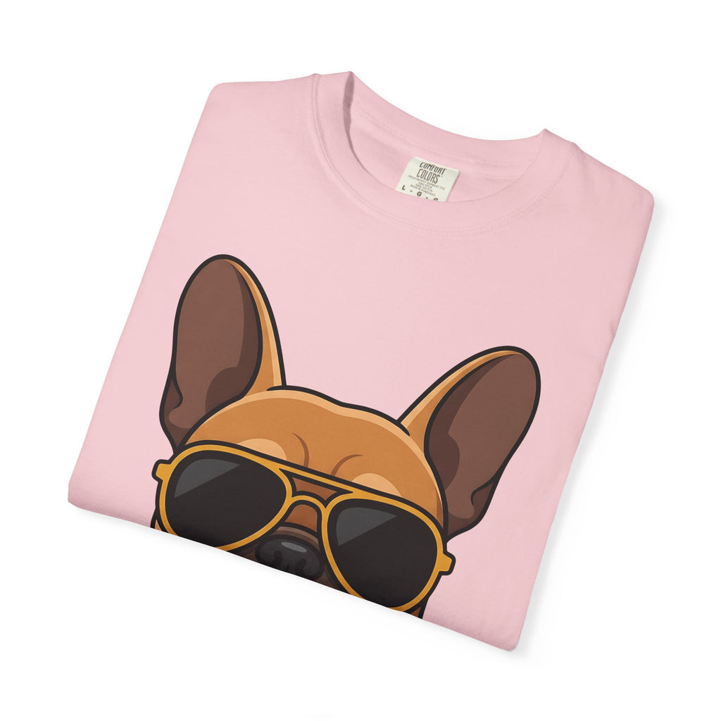 French Bulldog Shirt Animals Puppy Gift Women Comic Tee Bulldog T-Shirt Pet Fan Cartoon Tshirt Puppy Graphic Minimalist Shades Tshirt