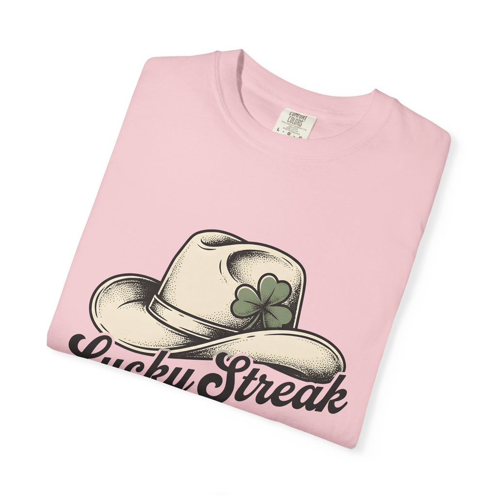 Cowboy Hat Shirt St Patrick's Day Country Gift Women Old School Tee Stetson T-Shirt Irish Fan Retro Tshirt Rural Graphic Line Art Shamrock
